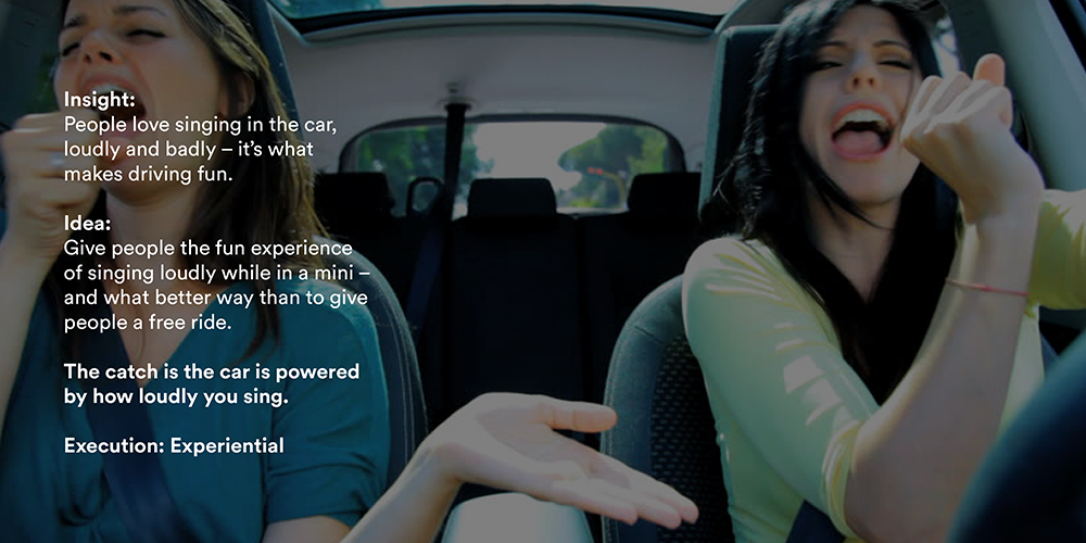 Women singing in car